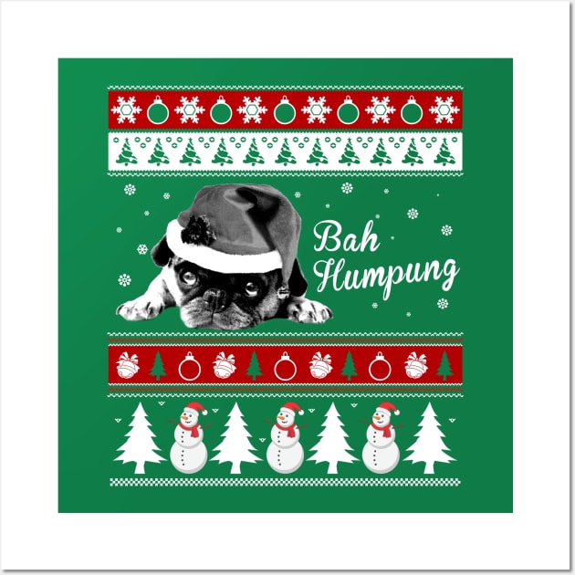 Christmas Ugly Bah Humpug Wall Art by RobertDan